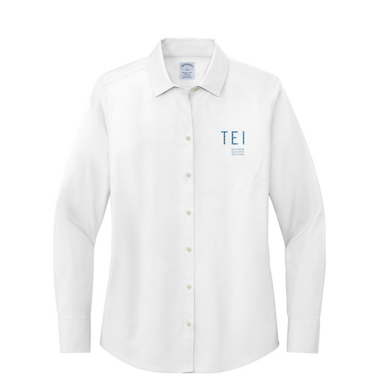 Brooks Brothers Women's Wrinkle-Free Stretch Pinpoint Shirt — White
